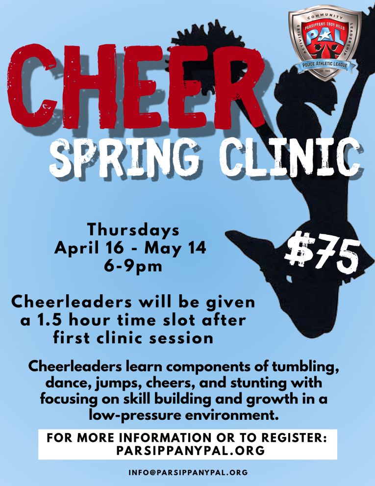 2026 Spring Cheer Clinic Flyer